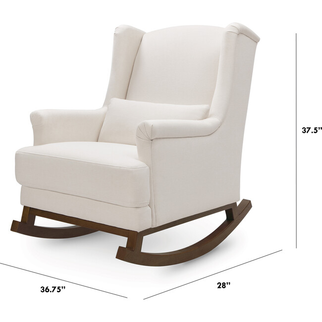 Miranda Wingback Rocker, Performance Cream Eco-Weave - Nursery Chairs - 7