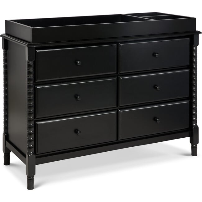 Jenny Lind Spindle 6-Drawer Dresser, Ebony - Dressers - 6