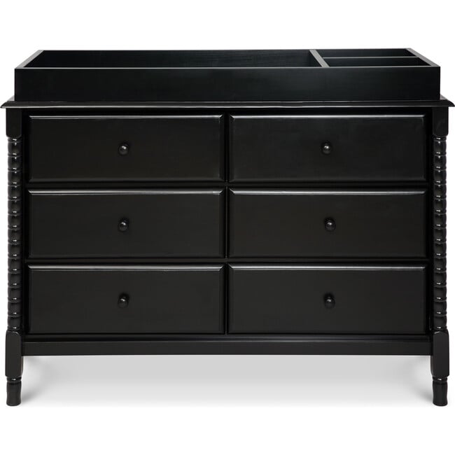 Jenny Lind Spindle 6-Drawer Dresser, Ebony - Dressers - 8