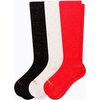 Recycled Cotton Compression Socks – 3-Pack, Mixed - Socks - 1 - thumbnail