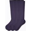 Knee-High Compression Socks – 3-Pack Solids, Navy - Socks - 1 - thumbnail
