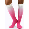 Knee-high Compression Socks, Berry Ombre - Socks - 2