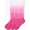 Knee-High Compression Socks – 3-Pack, Berry Ombre - Socks - 1 - thumbnail