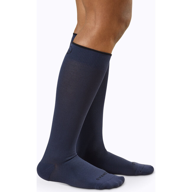 Knee-High Compression Socks – 3-Pack Solids, Navy - Socks - 3