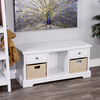 Asya Storange Bench, White - Accent Seating - 2