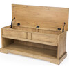 Efrem Wood Storage Bench, Natural - Accent Seating - 3 - thumbnail