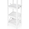 Fenya Coat Rack with Shelves, White - Storage - 3