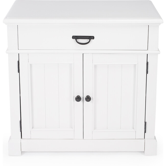 Alek Solid Wood Storange Chest, White - Dressers - 4