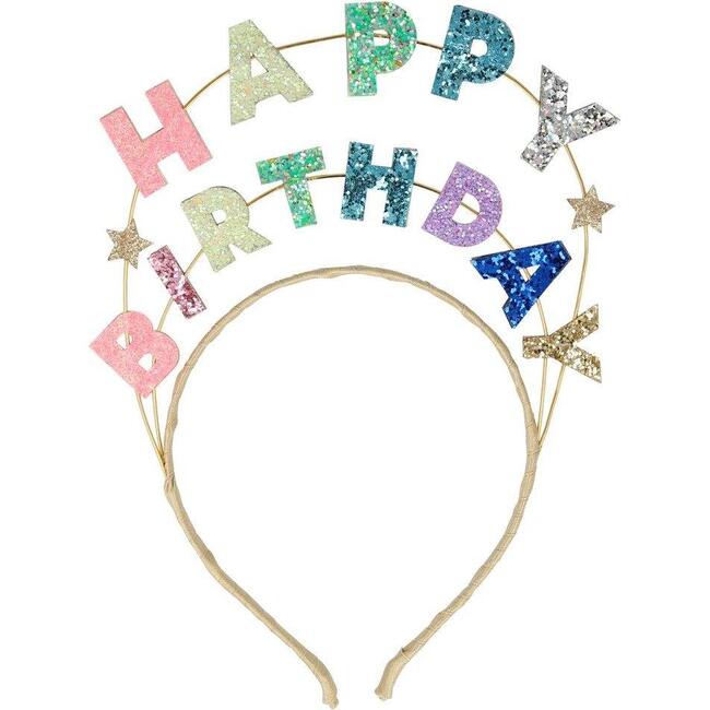 Happy Birthday Glitter Headband - Party Accessories - 1