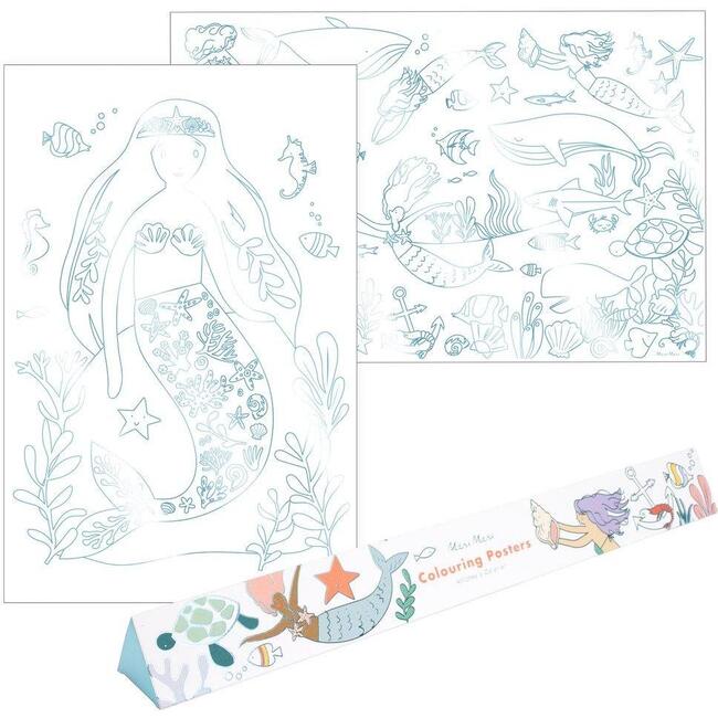 Mermaid Colouring Posters