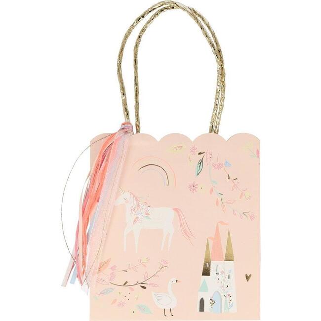 Set of 8 Princess Party Bags, Blush Pink