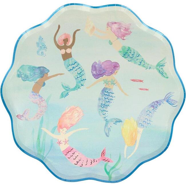 Mermaids Swimming Plates
