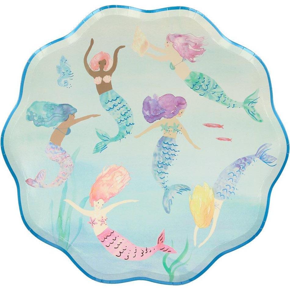 Mermaids Swimming Plates - Party Accessories - 1