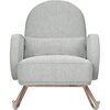 Compass Rocker, Light Grey/Rose Gold - Nursery Chairs - 1 - thumbnail