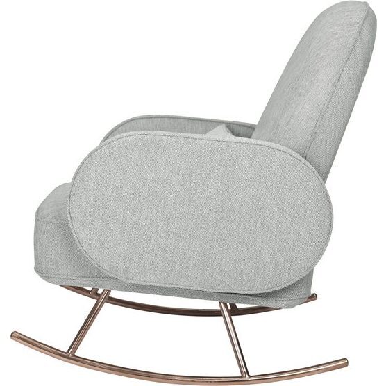 Compass Rocker, Light Grey/Rose Gold - Nursery Chairs - 3