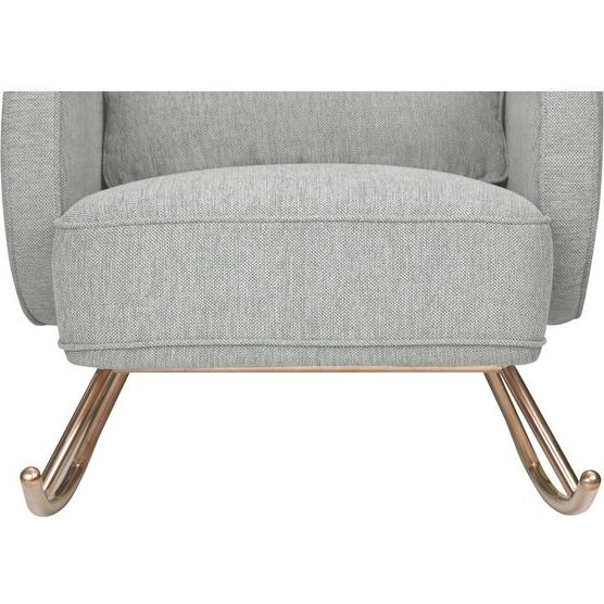 Compass Rocker, Light Grey/Rose Gold - Nursery Chairs - 5