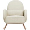 Compass Rocker, Oatmeal/Rose Gold - Nursery Chairs - 1 - thumbnail
