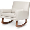 Sleepytime Rocker, Taupe Leather - Nursery Chairs - 1 - thumbnail