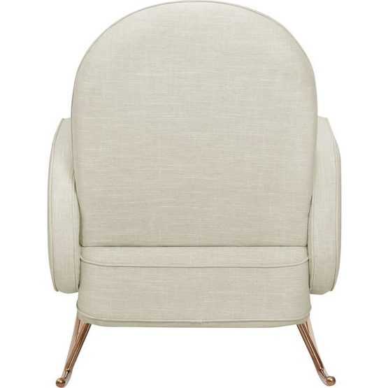 Compass Rocker, Oatmeal/Rose Gold - Nursery Chairs - 4