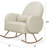 Compass Rocker, Oatmeal/Rose Gold - Nursery Chairs - 8