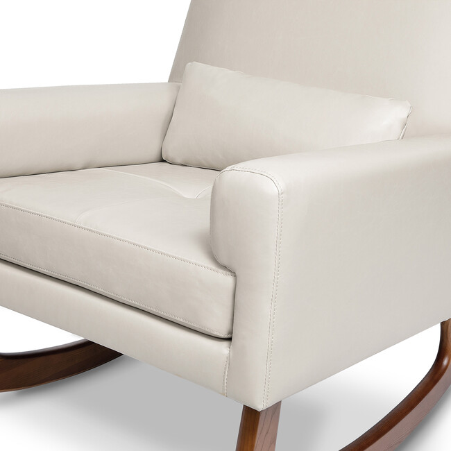 Sleepytime Rocker, Taupe Leather - Nursery Chairs - 5