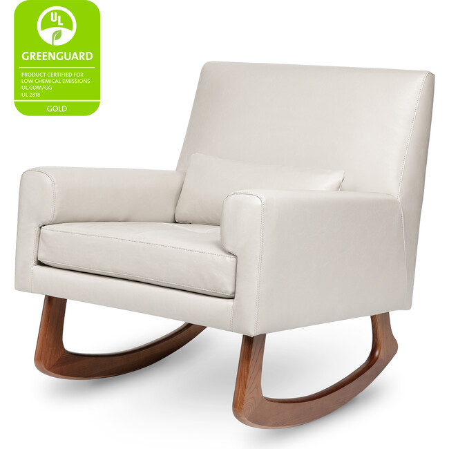 Sleepytime Rocker, Taupe Leather - Nursery Chairs - 7