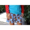 Boys Lion King Swim Trunks, Blue - Swim Trunks - 2