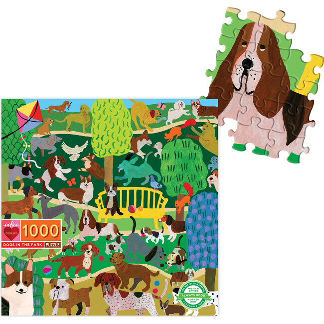 Dogs in the Park 1000-Piece Puzzle - Puzzles - 2
