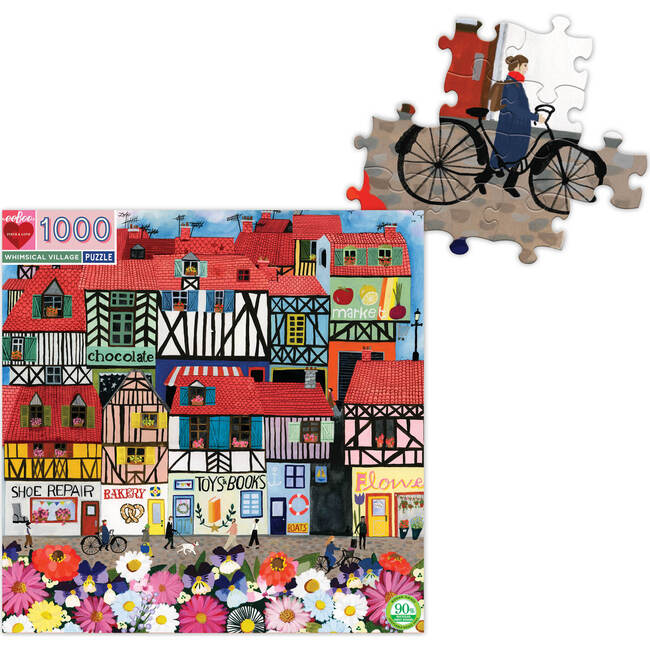 Whimsical Village 1000-Piece Puzzle