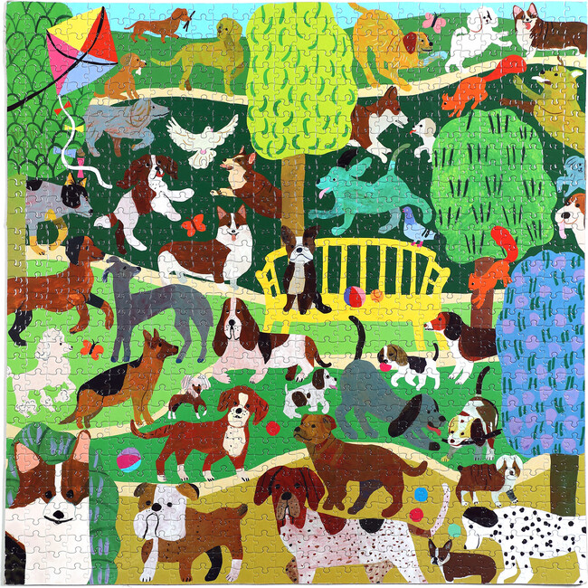 Dogs in the Park 1000-Piece Puzzle - Puzzles - 3