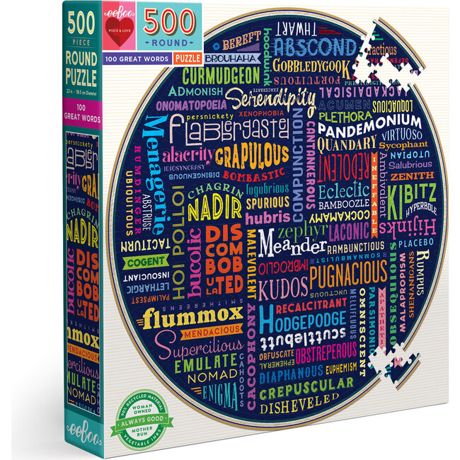 100 Great Words 500-Piece Puzzle - Puzzles - 1