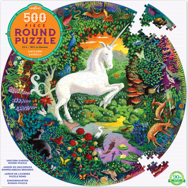Unicorn 500-Piece Round Puzzle