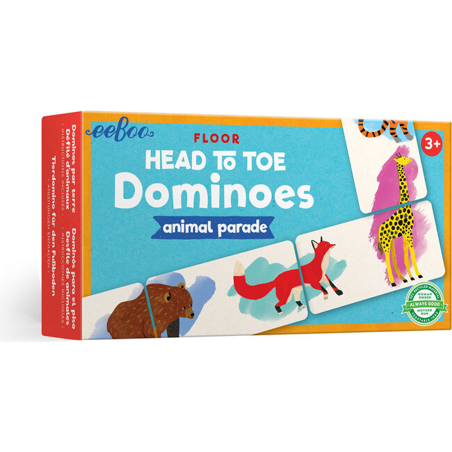 Floor Head to Toe Dominoes Animal Parade