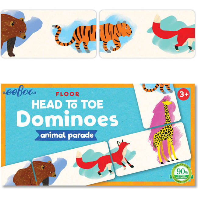 Floor Head to Toe Dominoes Animal Parade