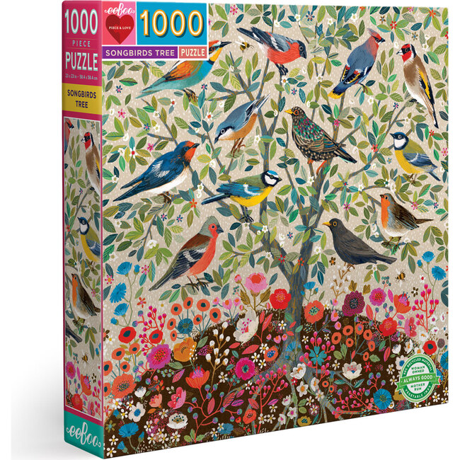 Songbirds Tree 1000 Piece Puzzle - Puzzles - 1
