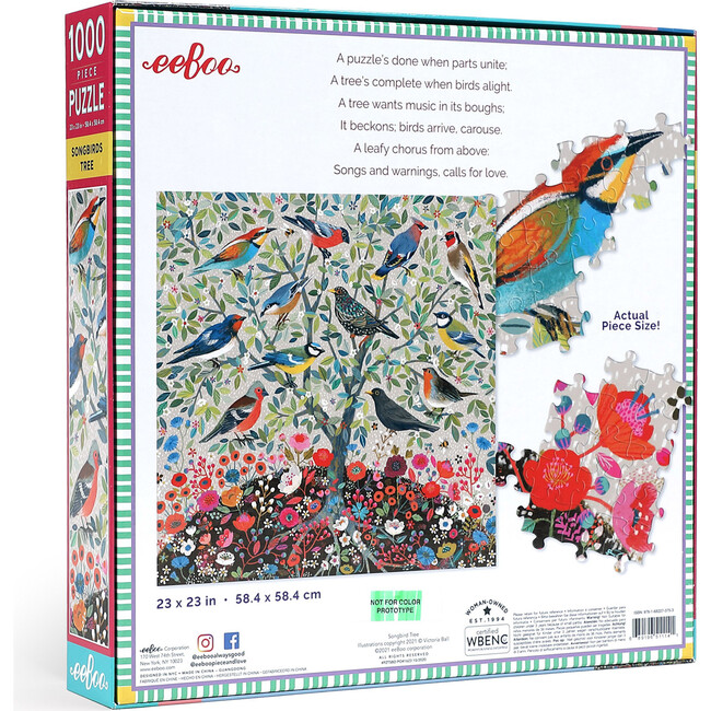 Songbirds Tree 1000 Piece Puzzle - Puzzles - 2