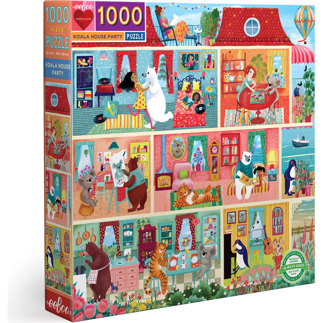 Koala House Party 1000 Piece Puzzle - Puzzles - 1