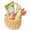 Wicker Shopping Basket - Play Food - 1 - thumbnail