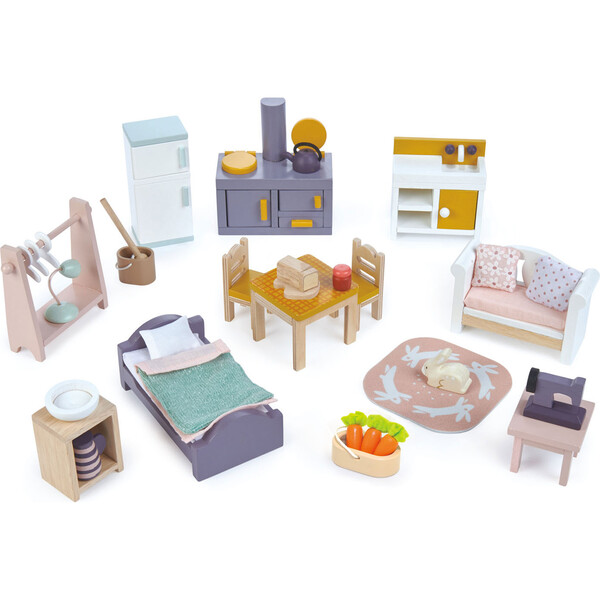 Cottontail Cottage Starter Furniture Set Tender Leaf Toys Dollhouses