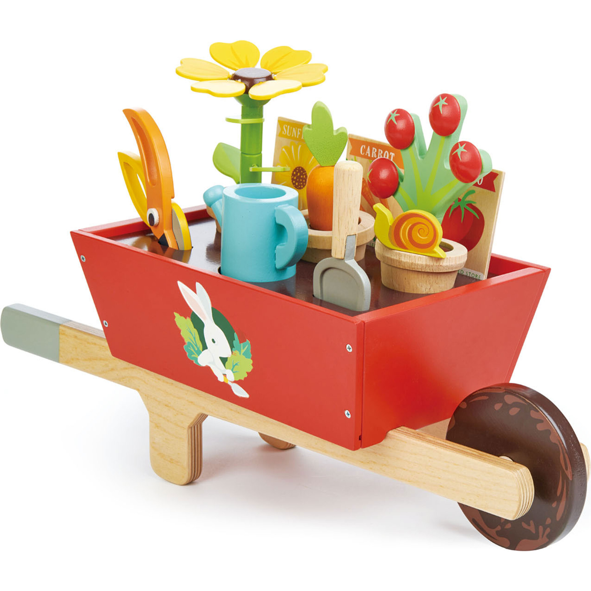 Garden Wheelbarrow Set - Tender Leaf Toys Backyard & Park | Maisonette