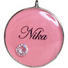 Solitaire Pet ID Tag, Coral - Pet ID Tags - 1 - thumbnail