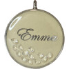 Petite Cubic Zirconia Cascade Pet ID Tag, Nude - Pet ID Tags - 1 - thumbnail