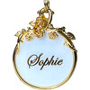 Magnolia 18k Gold Filled Pet ID Tag, Blue - Pet ID Tags - 1 - thumbnail