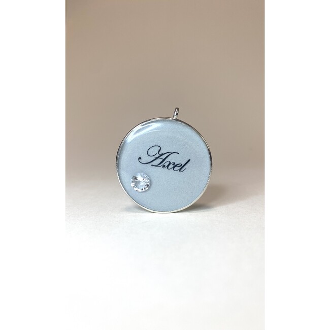 Solitaire Pet ID Tag, Grey - Pet ID Tags - 3