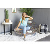 Inflatable Glitter Chair, Multicolor Holographic Glitter - Accent Seating - 2 - thumbnail