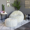 Mongolian Faux Fur Inflatable Chair - Accent Seating - 3 - thumbnail