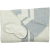 Cotton Travel Blanket Set, Beige/Light Grey - Throws - 2