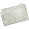 Reversible Solid Throw Set, Beige/Ivory - Throws - 2 - thumbnail