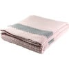 Marici Throw Blanket, Pink/Grey - Throws - 1 - thumbnail