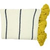 Dazzle Tassle Blanket, Cream/Yellow - Throws - 1 - thumbnail